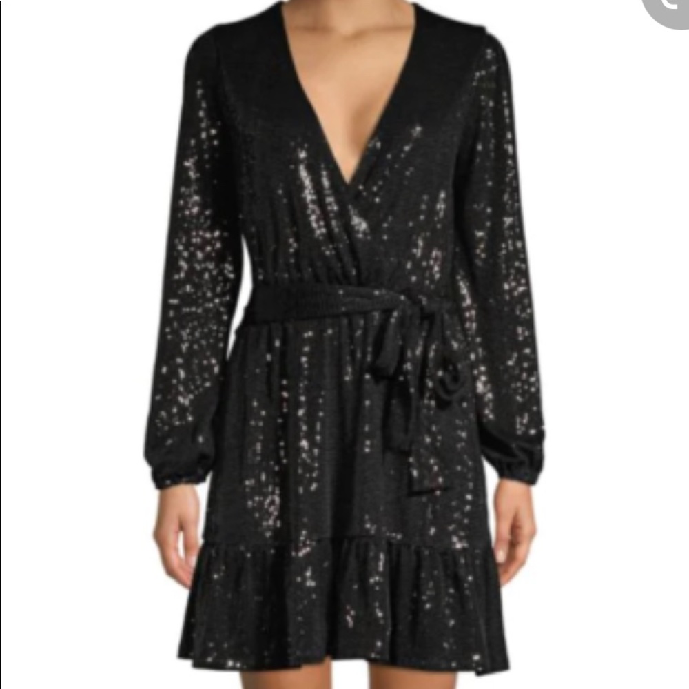 Black mirror dot dress